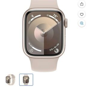 Apple Smartwatch Series 9 with Starlight Sport Band